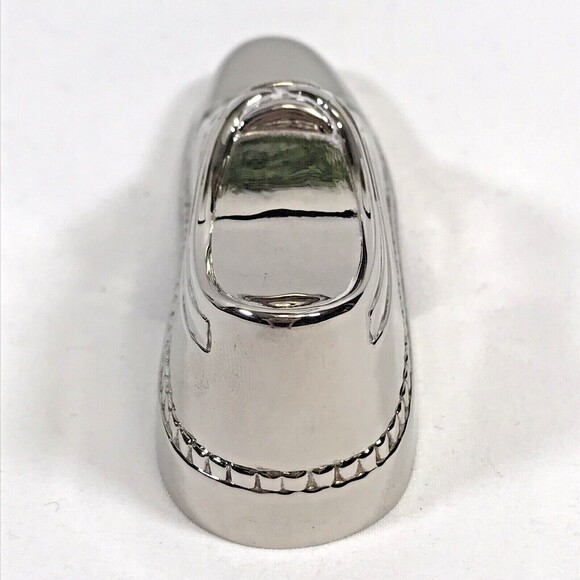 Men's Dress Shoe Silver Plate BOTTLE OPENER Barware Accessory Salesmen's Sample - Picture 4 of 6